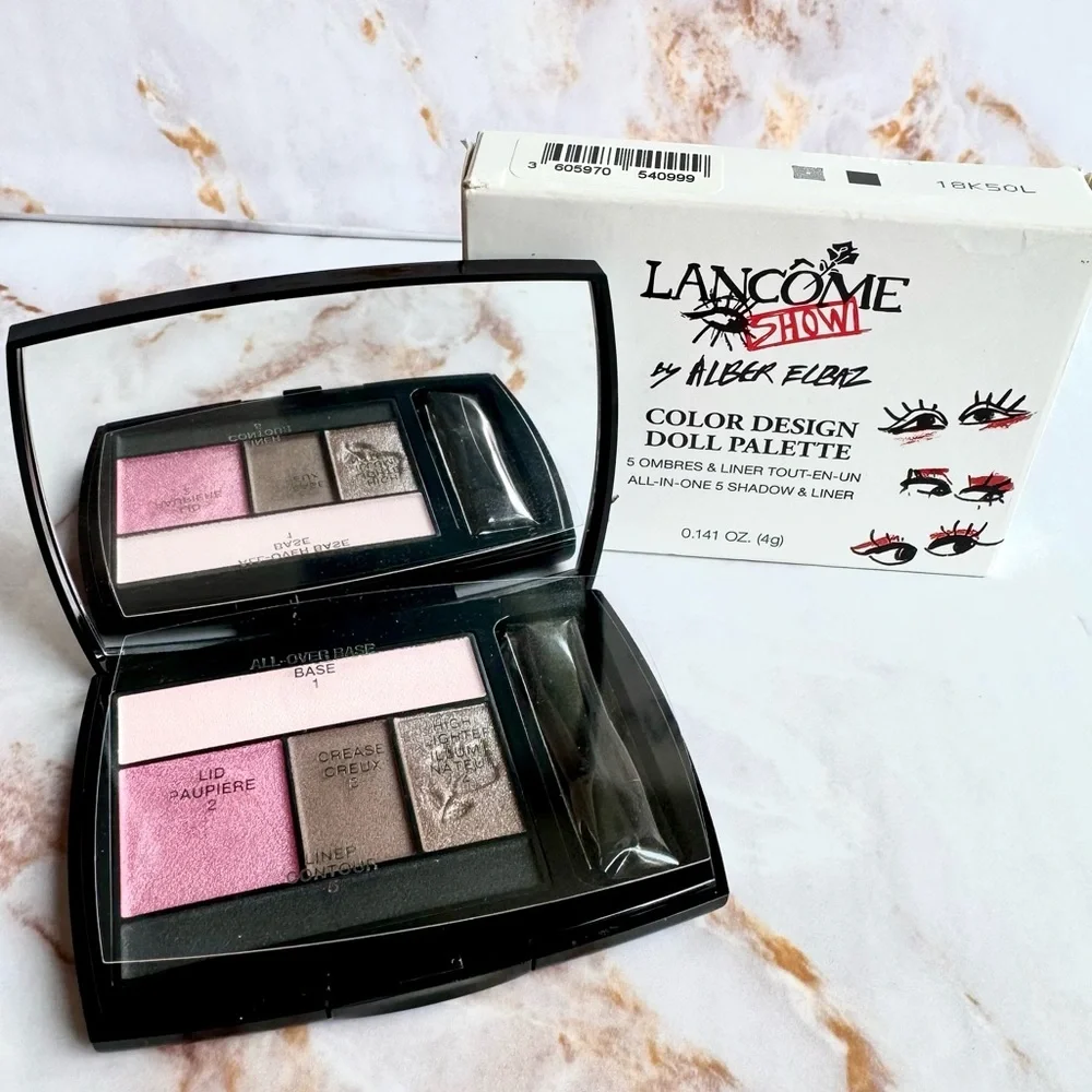 Lancome 203 Rose Coquette Eyeshadow Color Design Doll Palette Shadow and Liner